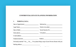 Photo of Confidential Estate Planning Worksheet For Unmarried Individuals